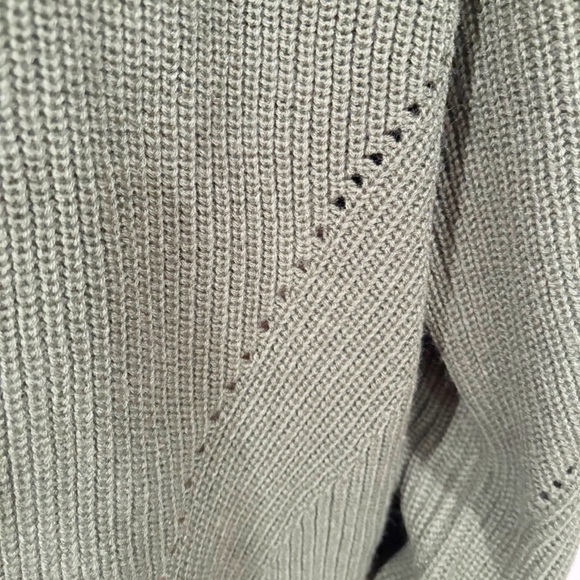 M Lounge stitch rib high neck sweater in forest green - Picture 8 of 12